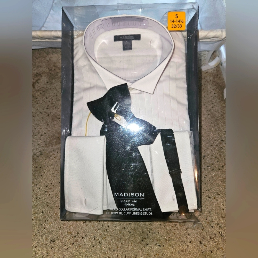 Mens Tuxedo Shirt Box Set
